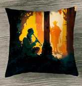 Saxophone Serenity Pillow - Beyond T-shirts
